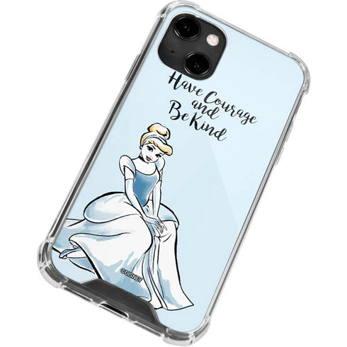 Disney Princess Cinderella Have Courage and Be Kind Art iPhone 14 Clear Case