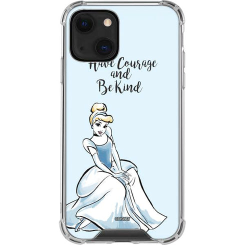 Disney Princess Cinderella Have Courage and Be Kind Art iPhone 14 Plus Clear Case