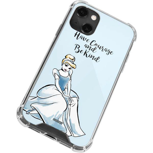 Disney Princess Cinderella Have Courage and Be Kind Art iPhone 14 Plus Clear Case