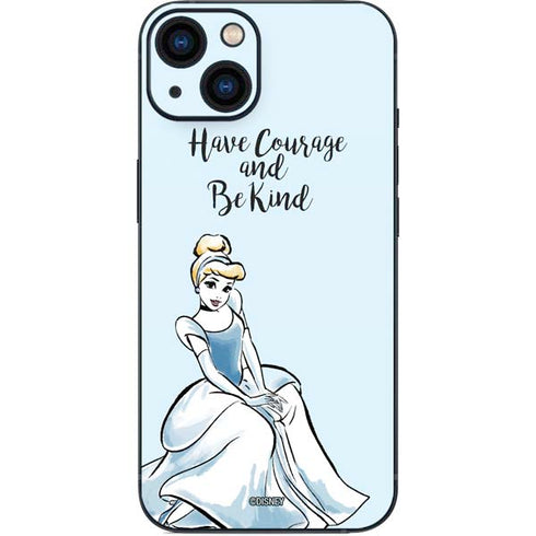Disney Princess Cinderella Have Courage and Be Kind Art iPhone 15 Plus Skin