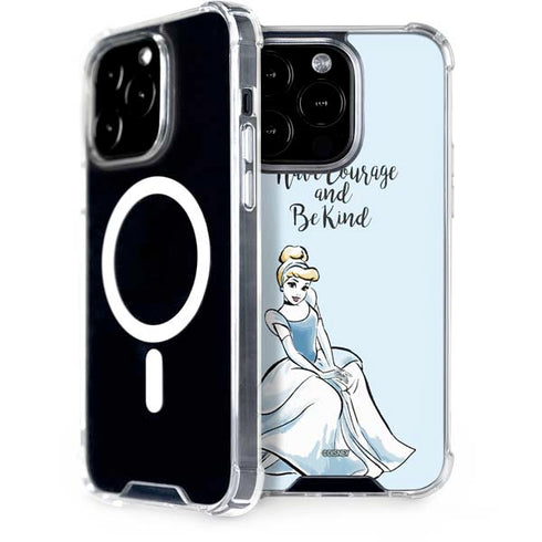 Disney Princess Cinderella Have Courage and Be Kind Art iPhone 14 Pro MagSafe Case
