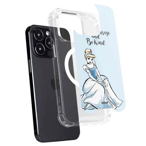Disney Princess Cinderella Have Courage and Be Kind Art iPhone 14 Pro MagSafe Case