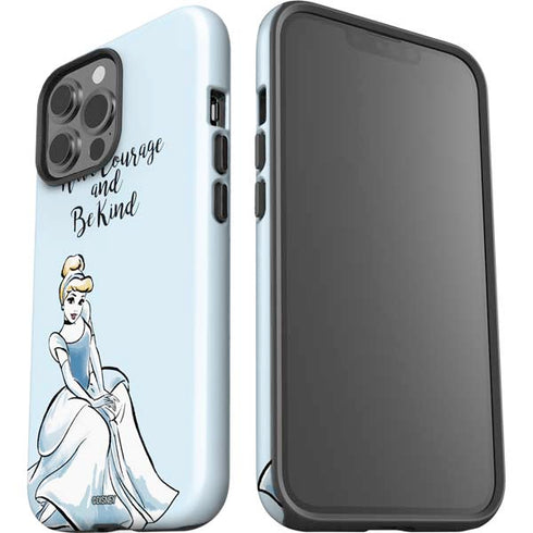 Disney Princess Cinderella Have Courage and Be Kind Art iPhone 15 Pro Max Impact Case