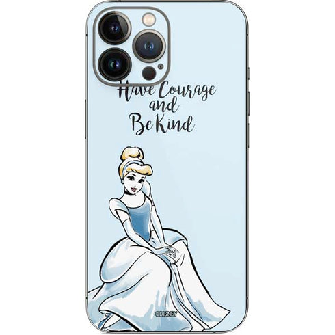 Disney Princess Cinderella Have Courage and Be Kind Art iPhone 14 Pro Max Skin