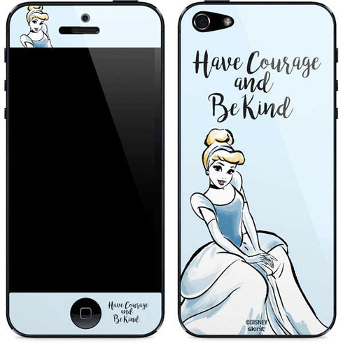 Disney Princess Cinderella Have Courage and Be Kind Art iPhone 5/5s/5SE Skin