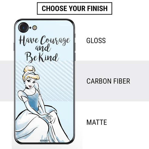 Disney Princess Cinderella Have Courage and Be Kind Art iPhone SE (2nd & 3rd Gen) Skin