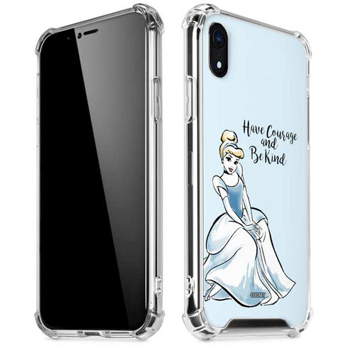 Disney Princess Cinderella Have Courage and Be Kind Art iPhone XR Clear Case