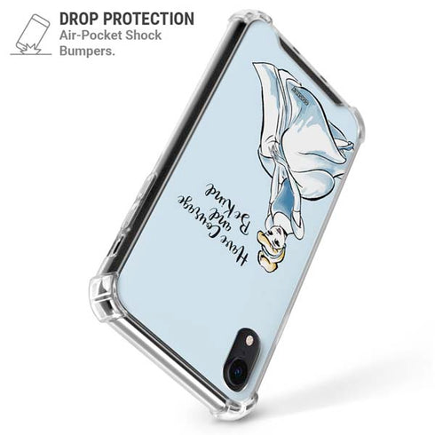 Disney Princess Cinderella Have Courage and Be Kind Art iPhone XR Clear Case