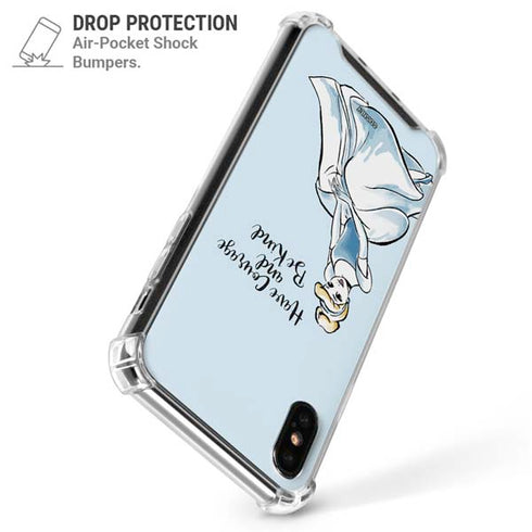 Disney Princess Cinderella Have Courage and Be Kind Art iPhone XS Max Clear Case