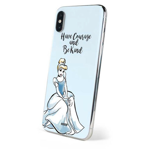 Disney Princess Cinderella Have Courage and Be Kind Art iPhone XS Skin