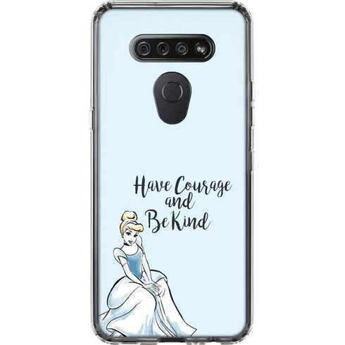Disney Princess Cinderella Have Courage and Be Kind Art LG K51/Q51 Clear Case