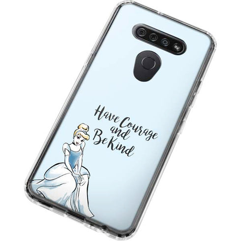 Disney Princess Cinderella Have Courage and Be Kind Art LG K51/Q51 Clear Case