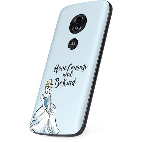 Disney Princess Cinderella Have Courage and Be Kind Art Moto E5 Play Skin