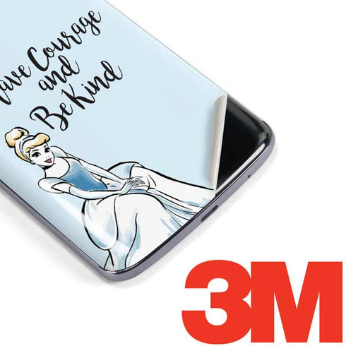 Disney Princess Cinderella Have Courage and Be Kind Art Moto E5 Plus Skin