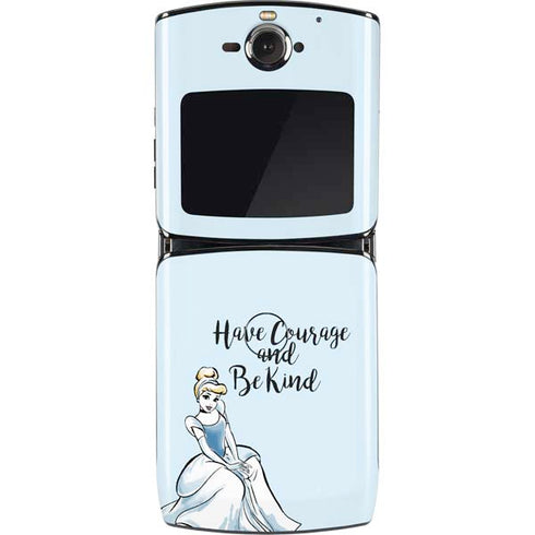 Disney Princess Cinderella Have Courage and Be Kind Art Motorola RAZR Skin