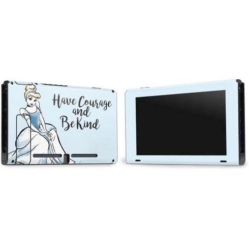 Disney Princess Cinderella Have Courage and Be Kind Art Nintendo Switch Bundle Skin
