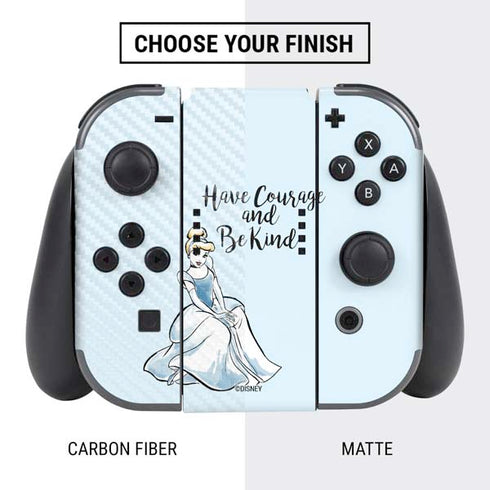 Disney Princess Cinderella Have Courage and Be Kind Art Nintendo Switch Bundle Skin
