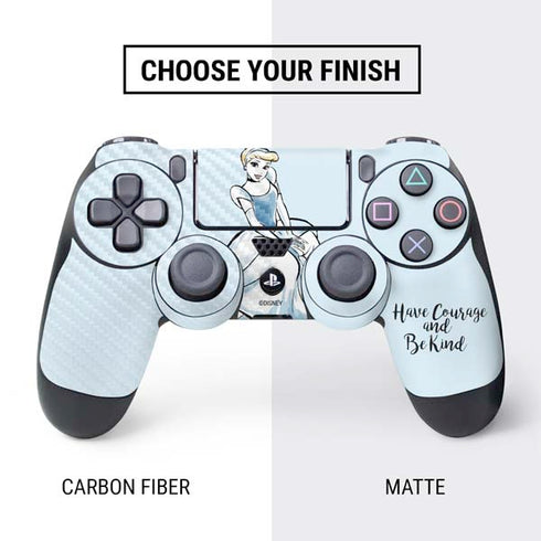 Disney Princess Cinderella Have Courage and Be Kind Art PS4 Controller Skin