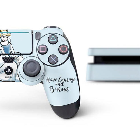 Disney Princess Cinderella Have Courage and Be Kind Art PS4 Slim Bundle Skin