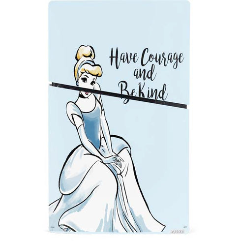 Disney Princess Cinderella Have Courage and Be Kind Art PS5 Slim Digital Edition Bundle Skin