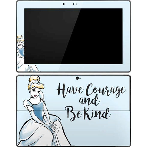 Disney Princess Cinderella Have Courage and Be Kind Art Surface Pro Tablet Skin