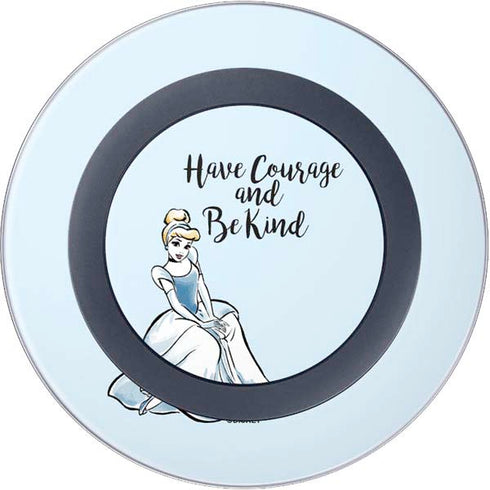 Disney Princess Cinderella Have Courage and Be Kind Art Wireless Charger Skin