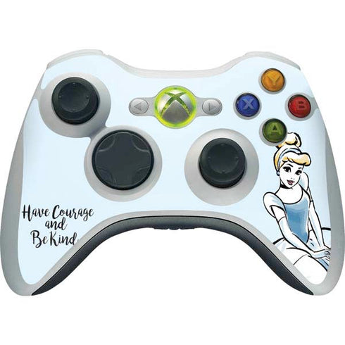 Disney Princess Cinderella Have Courage and Be Kind Art Xbox 360 Wireless Controller Skin
