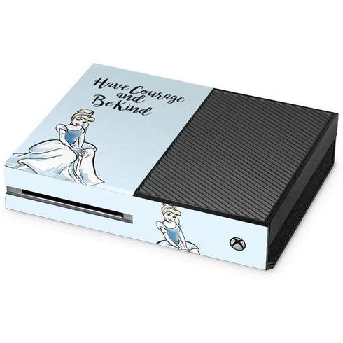 Disney Princess Cinderella Have Courage and Be Kind Art Xbox One Console Skin