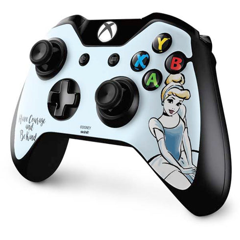 Disney Princess Cinderella Have Courage and Be Kind Art Xbox One Controller Skin