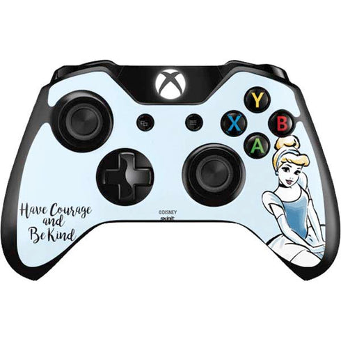 Disney Princess Cinderella Have Courage and Be Kind Art Xbox One Controller Skin