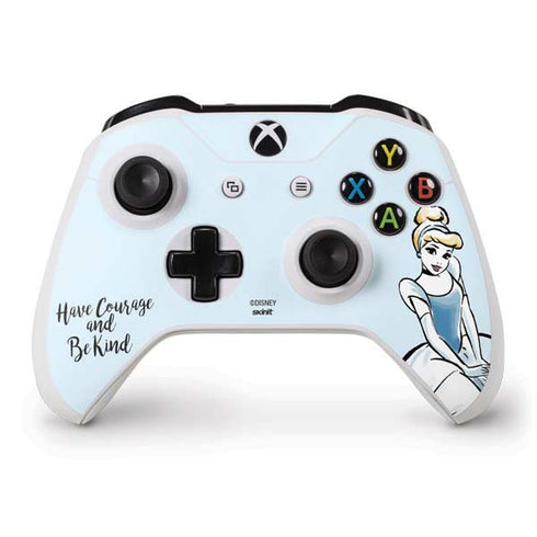 Disney Princess Cinderella Have Courage and Be Kind Art Xbox One S Controller Skin