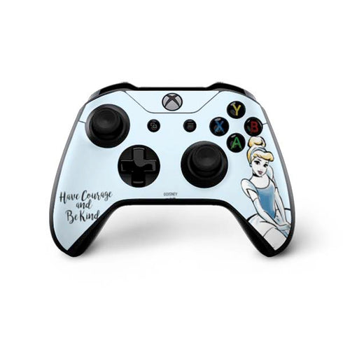 Disney Princess Cinderella Have Courage and Be Kind Art Xbox One X Controller Skin