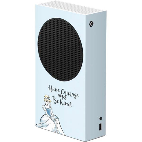 Disney Princess Cinderella Have Courage and Be Kind Art Xbox Series S Console Skin