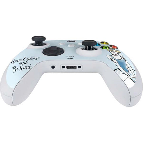 Disney Princess Cinderella Have Courage and Be Kind Art Xbox Series S Controller Skin