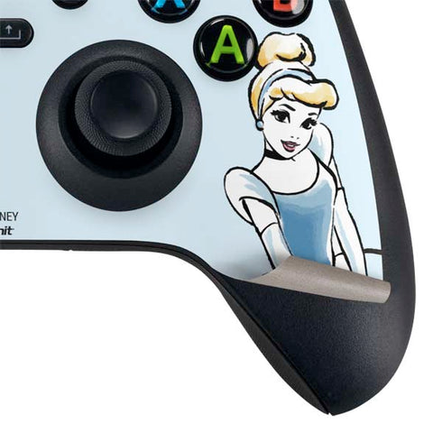 Disney Princess Cinderella Have Courage and Be Kind Art Xbox Series X Controller Skin