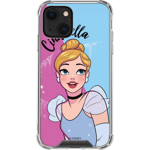 Disney Princess Cinderella Art iPhone 14 Plus Clear Case