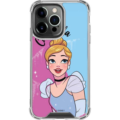 Disney Princess Cinderella Art iPhone 15 Pro Clear Case