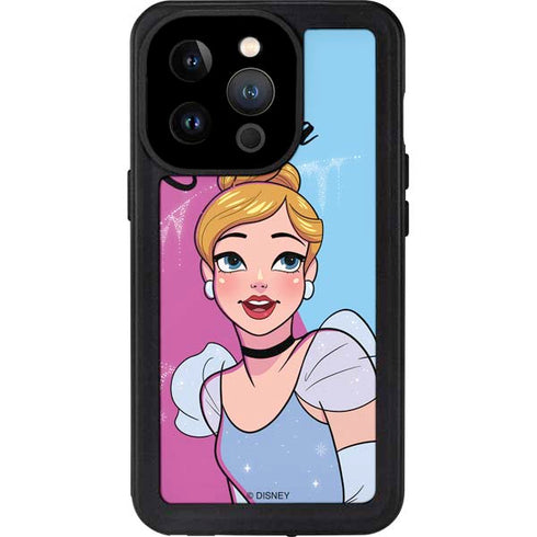 Disney Princess Cinderella Art iPhone 14 Pro Waterproof Case