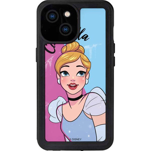 Disney Princess Cinderella Art iPhone 15 Waterproof Case