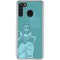 Disney Princess Cinderella Live in the Moment Art Galaxy A21 Clear Case