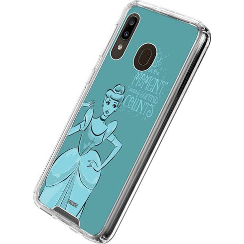 Disney Princess Cinderella Live in the Moment Art Galaxy A30 Clear Case