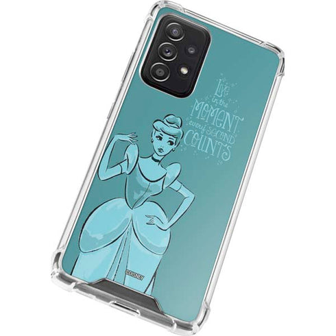 Disney Princess Cinderella Live in the Moment Art Galaxy A52 5G Clear Case