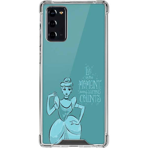 Disney Princess Cinderella Live in the Moment Art Galaxy Note20 5G Clear Case