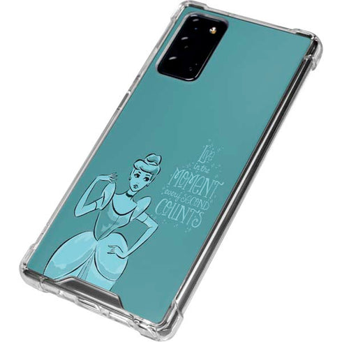 Disney Princess Cinderella Live in the Moment Art Galaxy Note20 5G Clear Case