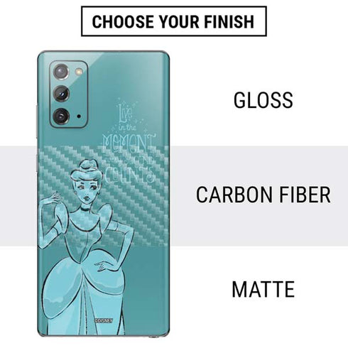Disney Princess Cinderella Live in the Moment Art Galaxy Note20 5G Skin
