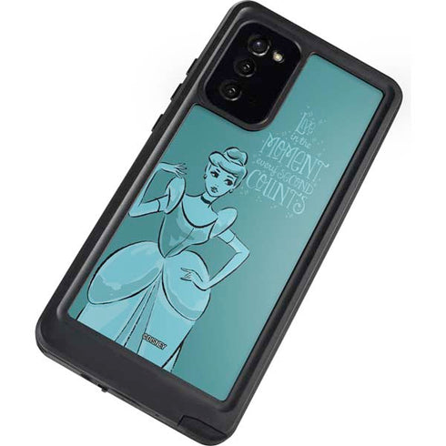 Disney Princess Cinderella Live in the Moment Art Galaxy Note20 5G Waterproof Case