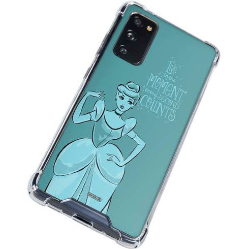 Disney Princess Cinderella Live in the Moment Art Galaxy S20 FE Clear Case