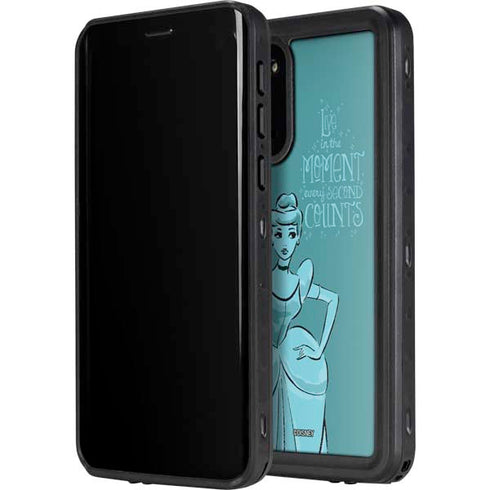 Disney Princess Cinderella Live in the Moment Art Galaxy S20 Plus Waterproof Case
