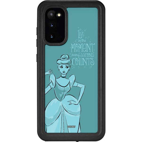 Disney Princess Cinderella Live in the Moment Art Galaxy S20 Waterproof Case