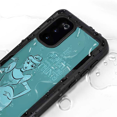 Disney Princess Cinderella Live in the Moment Art Galaxy S20 Waterproof Case